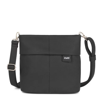 Zwei-bags Mademoiselle M. M8 oldaltáska, szín: nubuk-black, fekete