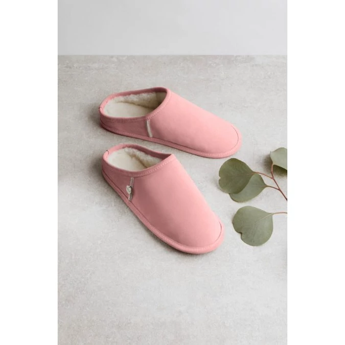 füzy FUR báránybőr papucs, szín: pink, rózsaszín