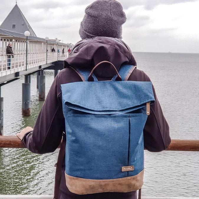Zwei-bags Olli 25 hátitáska, szín: blue