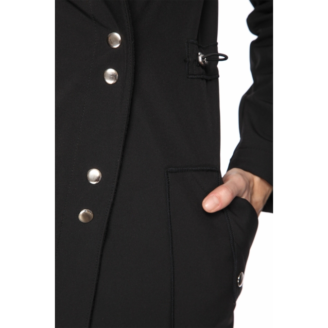 ille-olla FABIOLA kabát, szín: fekete