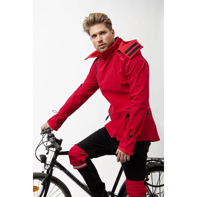 ille/olla FARKAS BIKE férfi kabát, szín: meggypiros