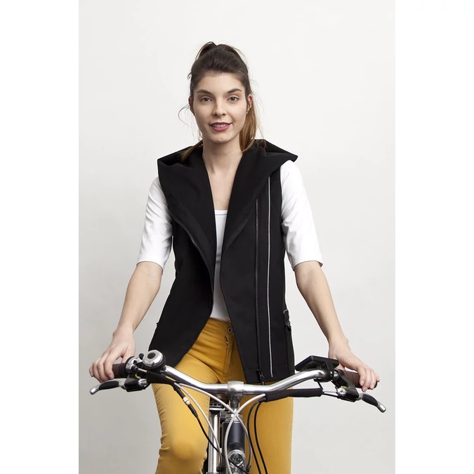 ille-olla FIODI BIKE mellény, szín: fekete