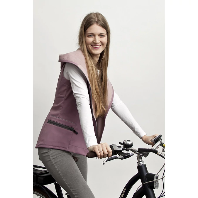 ille-olla FIODI BIKE mellény, szín: mályvarózsaszín