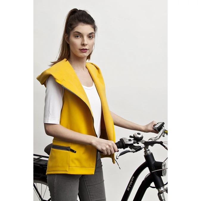 ille-olla FIODI BIKE mellény, szín: citromsárga